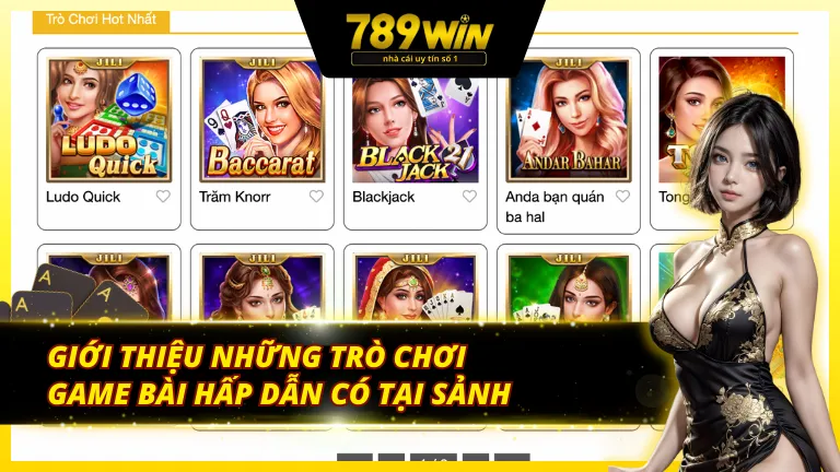 Giới thiệu những trò chơi có tại sảnh trò chơi Jili 789Win