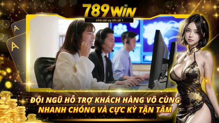 Đội ngũ hỗ trợ khách hàng 789Win siêu nhanh chóng và tận tâm